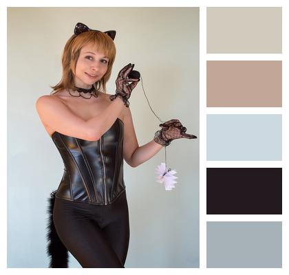 Cosplay Cat Costume Woman Image